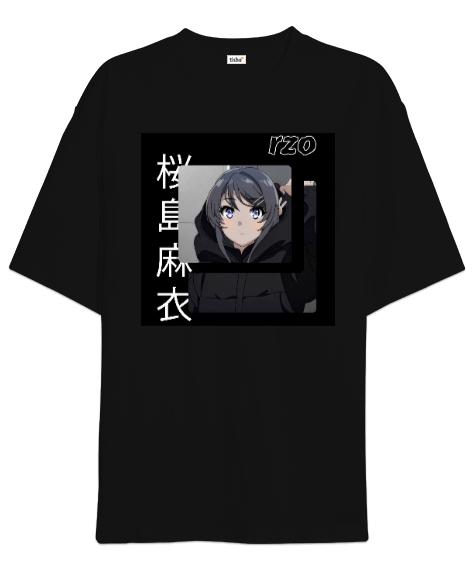 Tisho - Dark Anime Girl Oversize Unisex Tişört