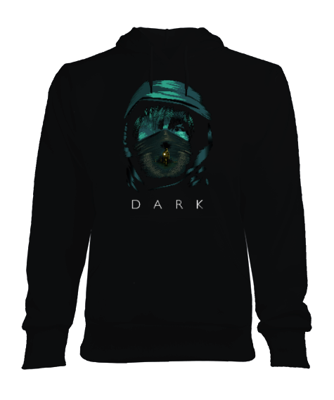 Tisho - Dark Desenli Hoodie Kadın Kapşonlu Hoodie Sweatshirt