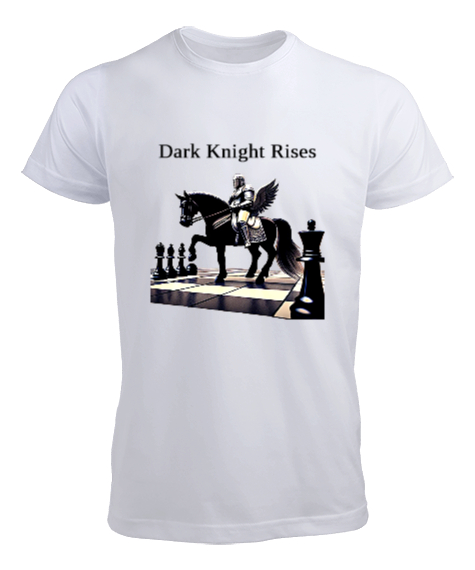Tisho - Dark Knight Rises Beyaz Erkek Tişört