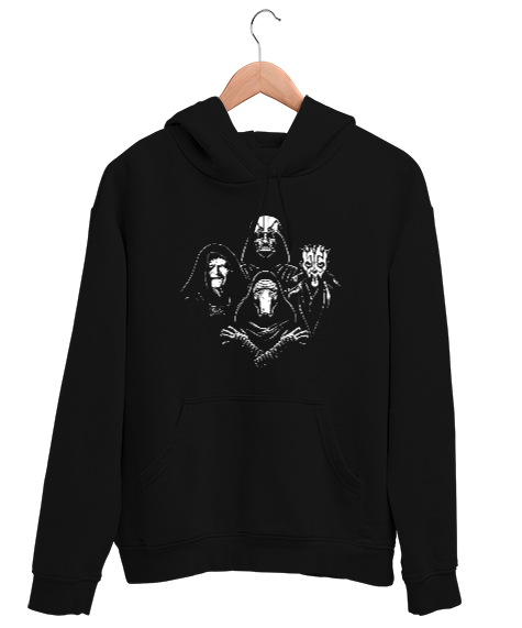 Tisho - Darth Vader And Other - Kara Lordu ve Diğerleri Siyah Unisex Kapşonlu Sweatshirt