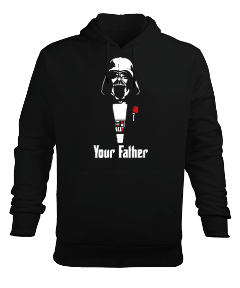 Tisho - Darth Vader -Your Father- Erkek Kapüşonlu Hoodie Sweatshirt