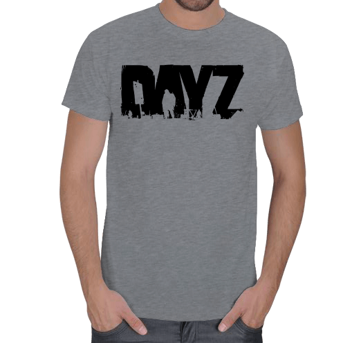 Tisho - Dayz Logo Gri Erkek Tişört