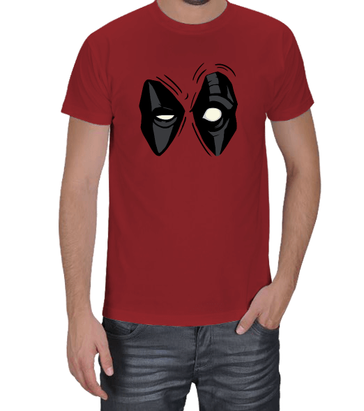 Tisho - Deadpool Face Erkek Tişört