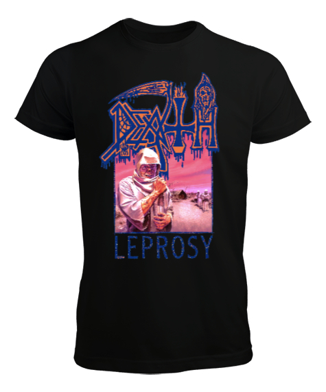 Tisho - Death Leprosy Siyah Erkek Tişört