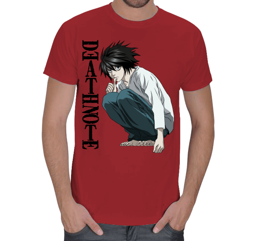 Death Note Anime Karakteri L Erkek Tişört