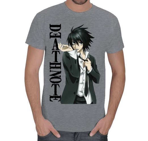 Death Note Anime Karakteri L Erkek Tişört