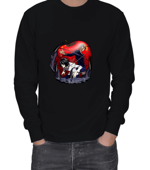 Tisho - death note ERKEK SWEATSHIRT