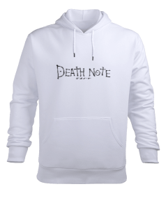 Tisho - Death Note Sweatshirt Erkek Beyaz Erkek Kapüşonlu Hoodie Sweatshirt