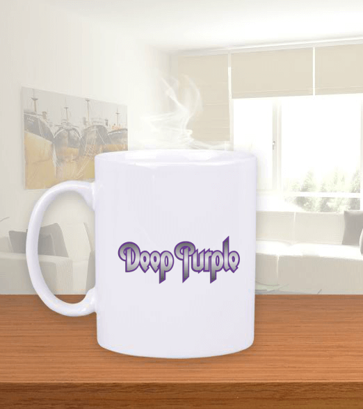 Tisho - Deep Purple Beyaz Kupa Bardak