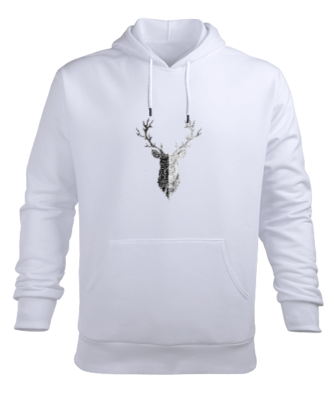 Tisho - deer Erkek Kapüşonlu Hoodie Sweatshirt