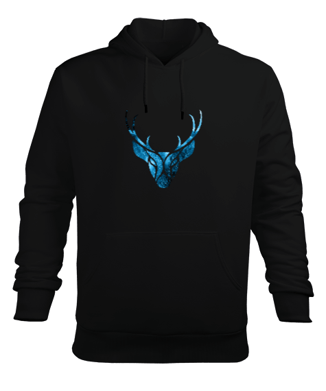 Tisho - Deer Erkek Kapüşonlu Hoodie Sweatshirt