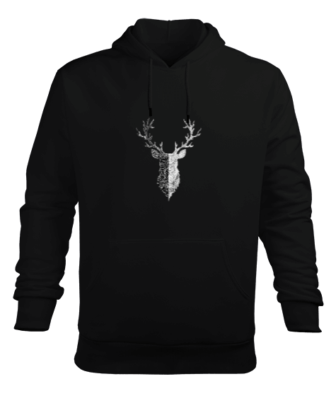 Tisho - deer Erkek Kapüşonlu Hoodie Sweatshirt