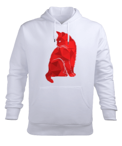 Tisho - dekorasyon kedi Erkek Kapüşonlu Hoodie Sweatshirt