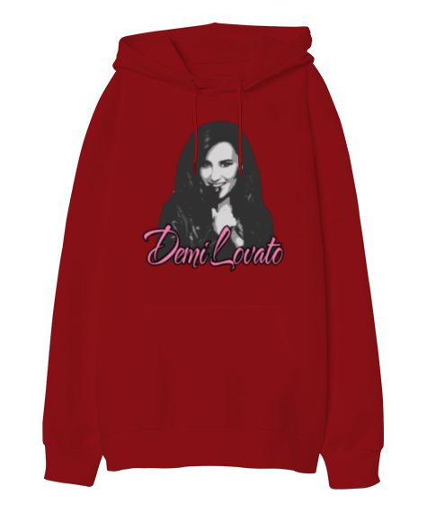 Tisho - Demi Lovato Oversize Unisex Kapüşonlu Sweatshirt