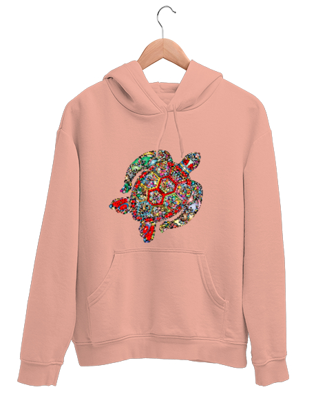 Tisho - Deniz Kaplumbağası Yavru Ağzı Unisex Kapşonlu Sweatshirt