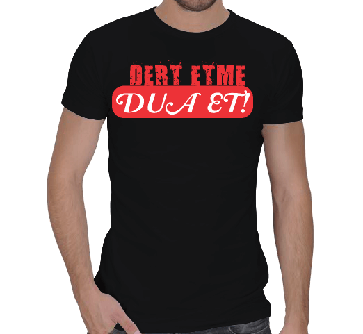 Tisho - dert etme dua et Erkek Regular Kesim Tişört