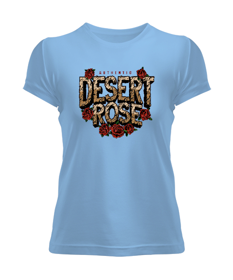 Tisho - Desert Rose Buz Mavisi Kadın Tişört