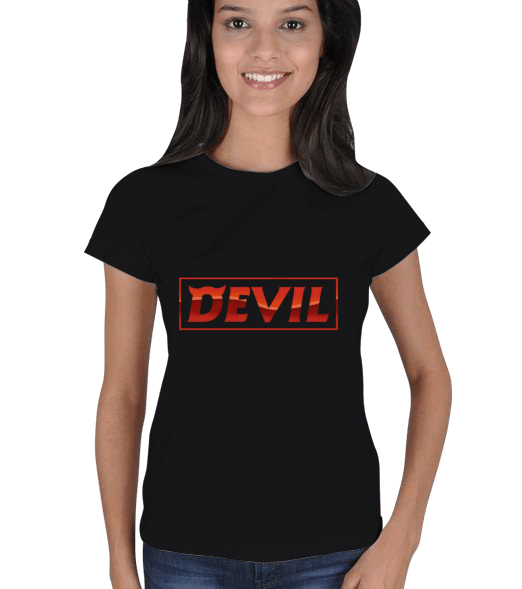 Tisho - devil Kadın Tişört