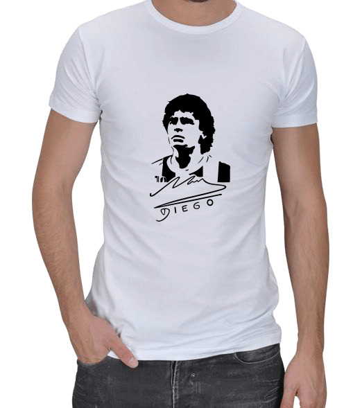 Tisho - Diego Maradona Erkek Regular Kesim Tişört