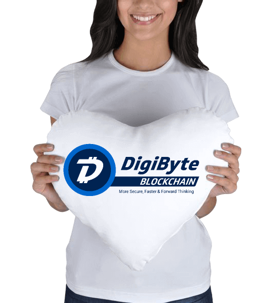 Tisho - DigiByte Kalp Yastık