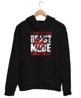 Dikkat Canavar Modu Açık - Beast Mode - Pençe Siyah Unisex Kapşonlu Sweatshirt - Tisho