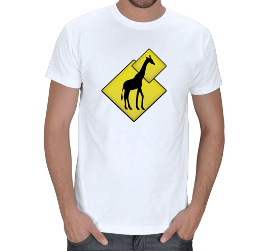 Tisho - Dikkat Zürafa... Erkek Tişört