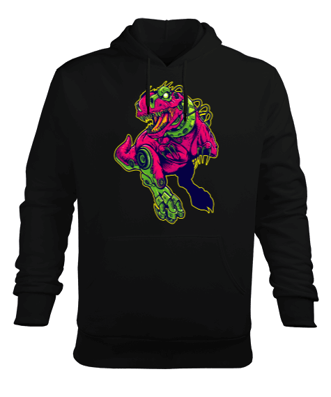 Tisho - Dinosaur T2 Erkek Kapüşonlu Hoodie Sweatshirt