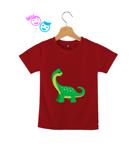Tisho - Dinozor Kırmızı Çocuk Unisex