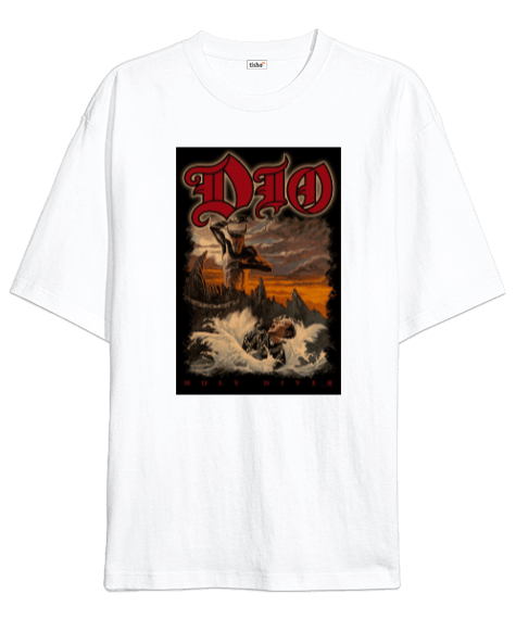 Tisho - Dio Holy Diver Poster Oversize Unisex Tişört