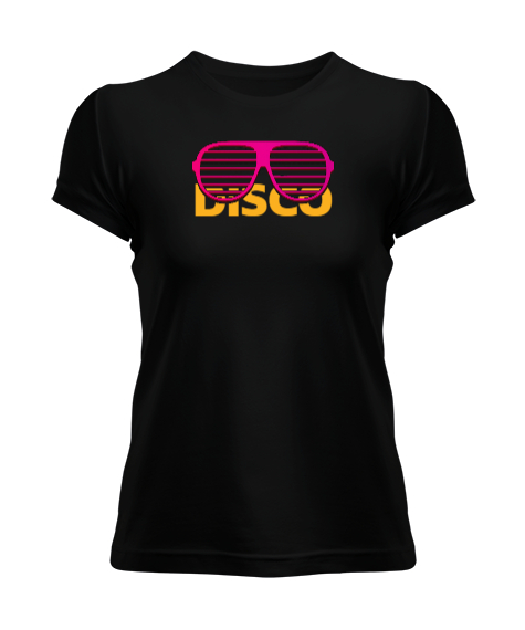 Tisho - DISCO GLASS Siyah Kadın Tişört