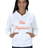 Dişi Kaplanlar Beyaz Kadın Kapşonlu - Thumbnail