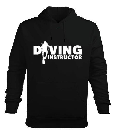 Tisho - Diving Instructor Erkek Kapüşonlu Hoodie Sweatshirt