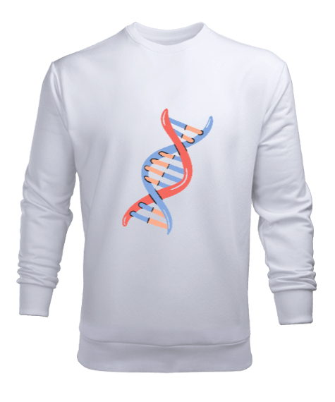 Tisho - DNA Beyaz Erkek Sweatshirt