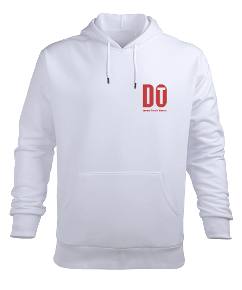 Tisho - DO IT - NEVER BACK DOWN Erkek Kapüşonlu Hoodie Sweatshirt