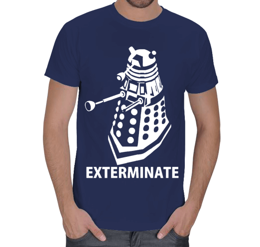 Tisho - Doctor Who Dalek Exterminate Erkek Tişört