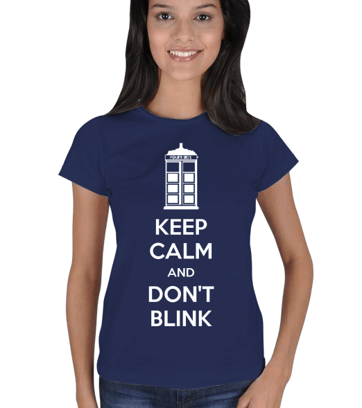 Tisho - Doctor Who Keep Calm Kadın Tişört