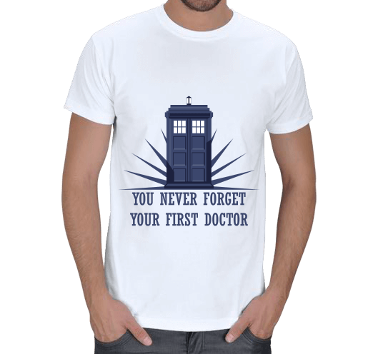 Tisho - Doctor Who Ön Baskılı T-Shirt Erkek Tişört