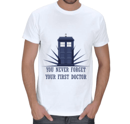 Tisho - Doctor Who Ön Baskılı T-Shirt Erkek Tişört