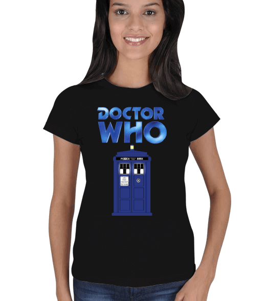 Tisho - Doctor Who - Tardis Kadın Tişört