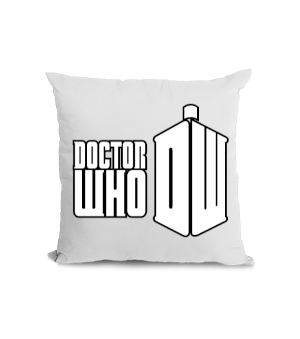 Tisho - Doctor Who Yazılı Kare Yastık Kare Yastık