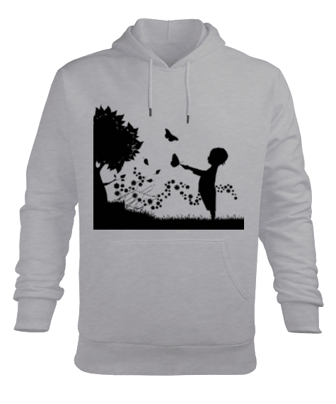 Tisho - Doğa sevgisi Erkek Kapüşonlu Hoodie Sweatshirt