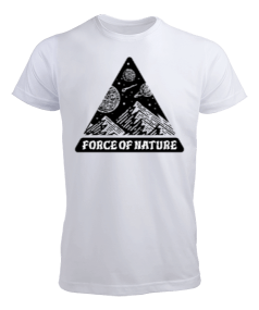 Tisho - Doğanın Gücü, Force of Nature Minimal Tasarım Erkek Tişört