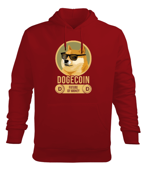 Tisho - Dogecoin future of money Erkek Kapüşonlu Hoodie Sweatshirt