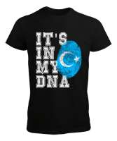 Doğu Türkistan,Uyghur,East Turkestan. Siyah Erkek Tişört - Tisho