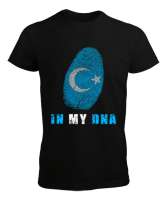 Doğu Türkistan,Uyghur,East Turkestan. Siyah Erkek Tişört - Tisho