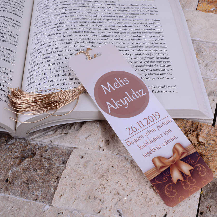 Tisho - Doğum Günü Temalı Kitap Ayracı