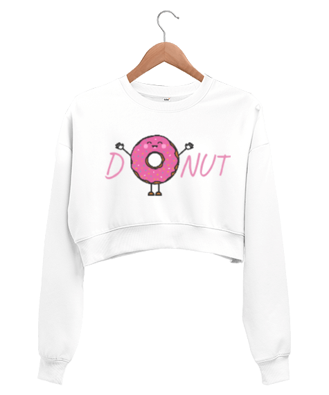 Tisho - Donut Kadın Crop Sweatshirt