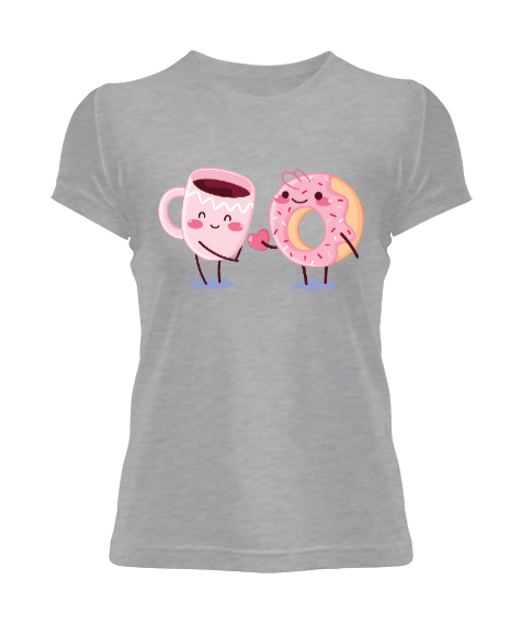Tisho - Donut ve coffe Kadın Tişört