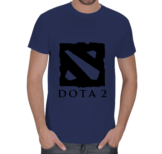 Tisho - Dota 2 Siyah Logo Erkek Tişört