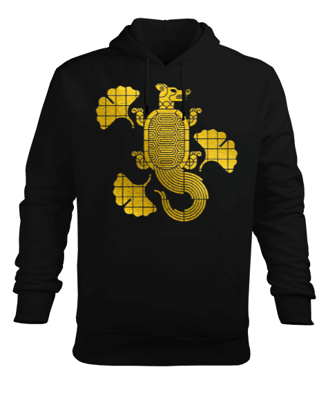 Tisho - DRACO GOLD Erkek Kapüşonlu Hoodie Sweatshirt